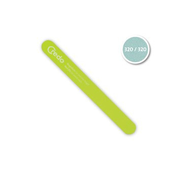 .Pilnik do paznokci prosty (zielony) 320/320 - 25 sztuk .